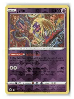 Jynx 062/195 Uncommon Silver Tempest Pokemon Reverse Holo Near Mint - Image 1