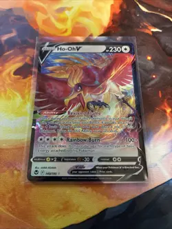 Pokemon TCG Ho-Oh V 140/195 Silver Tempest Full Art Holo Ultra Rare English - Image 1