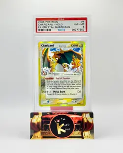 2006 Pokemon Charizard Holo EX Crystal Guardians PSA 8 - Image 1