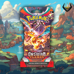 Obsidian Flames Pokemon Sleeved Booster [Random Art] - Image 1
