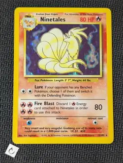 Ninetales 12/102 - Base Set Unlimited Holo Vintage Pokemon TCG MP - Image 1