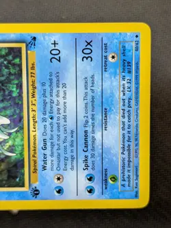 Omastar 40/62 - Fossil 1st Edition Vintage Pokemon TCG LP - Image 5