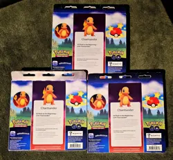 Pokemon TCG: PoKeMoN GO Charmander Pin Collection Boxes x3 (sealed) - Image 2