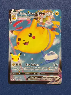 Pokemon TCG Flying Pikachu VMAX 007/025 Ultra Rare Full Art Celebrations NM-MT - Image 1