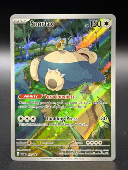 Snorlax SVP 051 Illustration Rare Black Star Promo Pokemon 151 Pokemon TCG - NM - Image 1