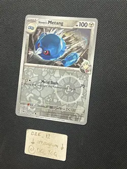 Pokemon Destined Rivals - Steven’s Metang - 144/182 - Reverse Holo - M/NM - Image 4