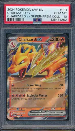 2024 Pokemon Scarlet & Violet SVP 161 Charizard ex Black Star Promo PSA 10 -1262 - Image 1