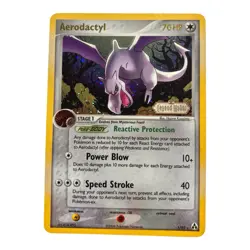 Pokemon TCG Aerodactyl EX Legend Maker Stamped Reverse Holo Rare 2006 1/92 - Image 1