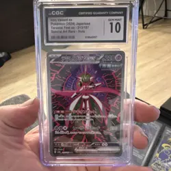 CGC 10 Iron Valiant ex 213/187 2024 Terastal Fest ex sv8a Pristine Pokemon Card - Image 1