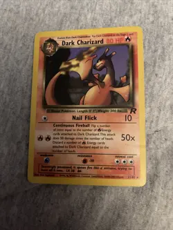 Dark Charizard 21/82 Non-Holo Team Rocket Pokemon Card - Image 1