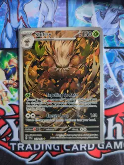 Pokemon 2024 Temporal Forces Shiftry Illustration Rare Card 163/162 - Image 1