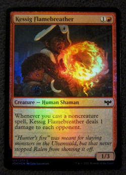 MTG FOIL KESSIG FLAMEBREATHER Red Creature CRIMSON VOW - Image 1