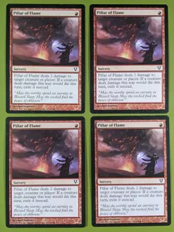 Pillar of Flame x4 Avacyn Restored 4x Playset Magic the Gathering MTG - Image 1