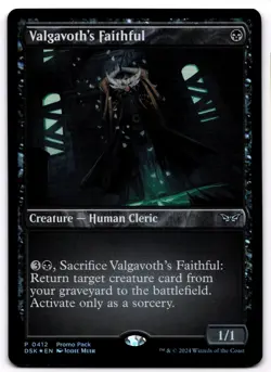 Valgavoth's Faithful Foil P 412 NM PPDSK Jodie Muir - Image 1