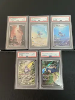 151 Pokemon PSA10 Charmander 168 Squirtle 170 Wartortle 171 Nidoking 174 Snorlax - Image 1
