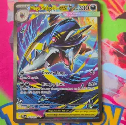 Pokemon Mega Sharpedo ex Special Illustration Rare 127/094 Phantasmal Flames - Image 1
