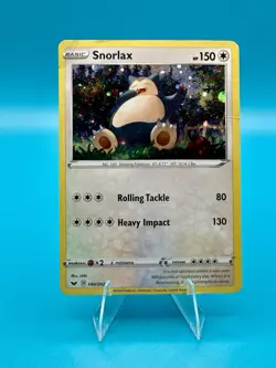 Pokemon TCG 2020 Snorlax 140/202 Cosmos Holo Blister Exclusives Holo DMG - Image 1