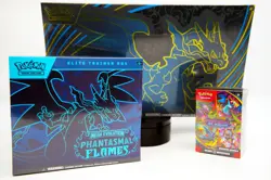 Pokemon TCG Phantasmal Flames 3-Box Bundle UPC + ETB + Booster Bundle Sealed Lot - Image 1