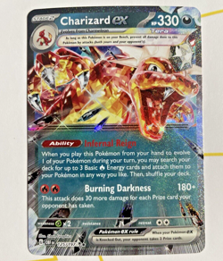 Charizard ex 125/197 ULTRA RARE Obsidian Flames Pokemon TCG NM GOOD CENTERING - Image 1