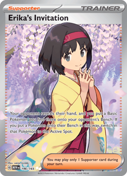 Erika's Invitation 196/165 Full Art - Pokemon SV 151 - NM - Image 1
