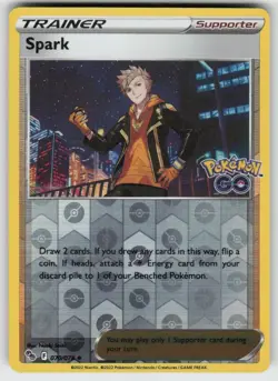 PO-01 Reverse Holo Spark 070/078 Uncommon Pokemon GO - Image 1