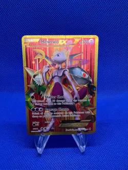 Pokemon XY BREAKthrough Mewtwo EX 164/162 Secret Rare Full Art DAMAGED - Image 1