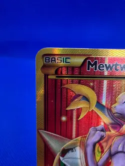 Pokemon XY BREAKthrough Mewtwo EX 164/162 Secret Rare Full Art DAMAGED - Image 2