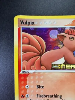 2005 Pokemon Vulpix EX Emerald 72/106 Reverse Holo Stamped - Image 2