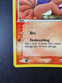 2005 Pokemon Vulpix EX Emerald 72/106 Reverse Holo Stamped - Image 4