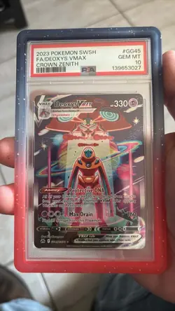 Pokemon TCG Deoxys VMAX Crown Zenith Galarian Gallery Card GG45/GG70 PSA 10 - Image 1