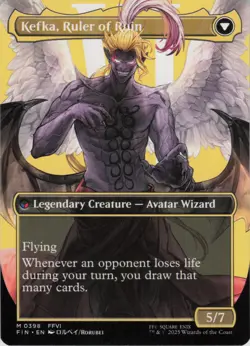 Kefka, Court Mage (0398) (Borderless) M FINAL FANTASY 398 NM Normal MTG - Image 1