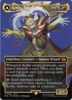 Kefka, Court Mage (0398) (Borderless) M FINAL FANTASY 398 NM Normal MTG - Image 2
