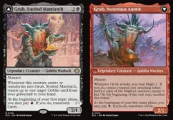 Grub, Storied Matriarch // Grub, Notorious Auntie - Foil ECL NM MTG - Image 1