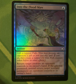 Into the Flood Maw Bloomburrow FOIL MTG NM - Image 1