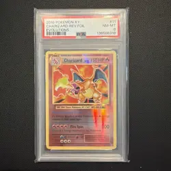 2016 POKEMON XY EVOLUTIONS #11 CHARIZARD-REVERSE FOIL PSA 8 - Image 1