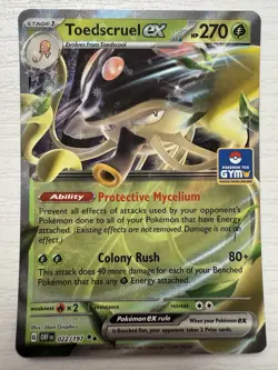 Toedscruel EX [Pokemon TCG Gym Stamped - Asia Excl.] - 022/197 - Obsidian Flames - Image 1