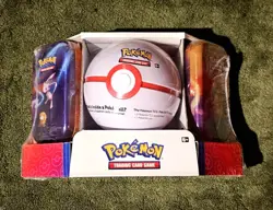 Sams Club - Pokemon TCG 3 Tin Pack "Premier Ball" (Evolutions) 820650106361 - Image 1