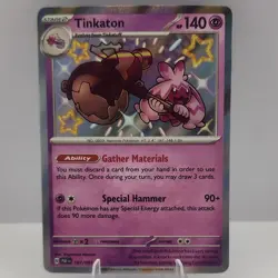 Pokemon Tinkaton 167/091 SV: Paldean Fates Shiny Rare Holo Stage 2 140 HP - Image 1
