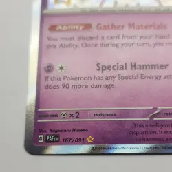 Pokemon Tinkaton 167/091 SV: Paldean Fates Shiny Rare Holo Stage 2 140 HP - Image 3