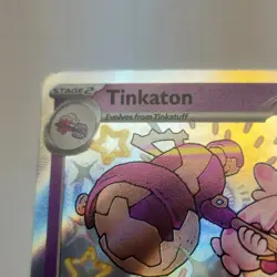 Pokemon Tinkaton 167/091 SV: Paldean Fates Shiny Rare Holo Stage 2 140 HP - Image 5