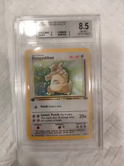 BGS 8.5/10 ***1st Edition***KANGSKHAN** 1999 JUNGLE HOLOFOIL Pokemon - Image 4