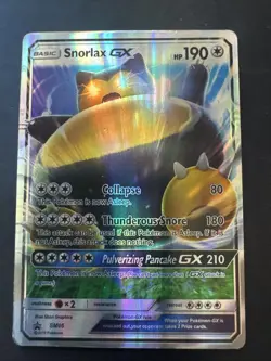 Pokemon - TCG Snorlax GX SM05 Black Star Promo Holo (2016) - Image 1