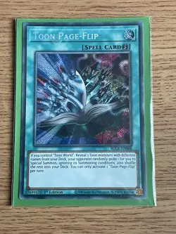 Yugioh Toon Page-Flip BLCR-EN068 1st Edition Secret Rare NM card - Image 2