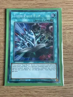Yugioh Toon Page-Flip BLCR-EN068 1st Edition Secret Rare NM card - Image 3