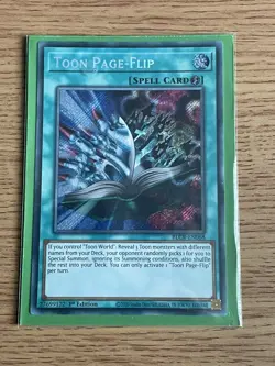 Yugioh Toon Page-Flip BLCR-EN068 1st Edition Secret Rare NM card - Image 5