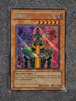Yu-Gi-Oh! - Jinzo Secret Rare Holo - PSV-000 - Original Reverse Misprint - NM+ - Image 1