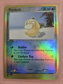 Pokemon TCG Psyduck Reverse Holo Card 44/95 Team Magma vs Team Aqua MP - Image 2