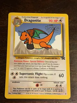 Pokemon Card TCG Dragonite Movie Promo 5/53 Non Holo Rare LP - Image 1