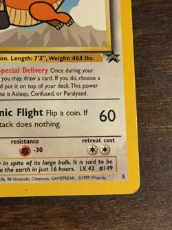 Pokemon Card TCG Dragonite Movie Promo 5/53 Non Holo Rare LP - Image 4