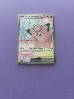Pokemon TCG Holo Ultra Rare Full Art Lillies Clefairy EX Card 173/159 - Image 1